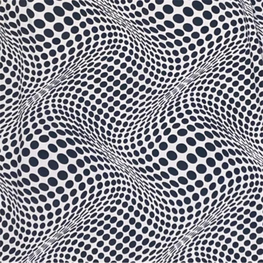 Vtg XXI Sleeveless Black and White Swirl Sheath Dress - Picture 9 of 9